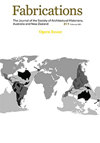 Fabrications-The Journal of the Society of Architectural Historians Australia and New Zealand