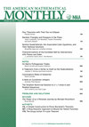 AMERICAN MATHEMATICAL MONTHLY