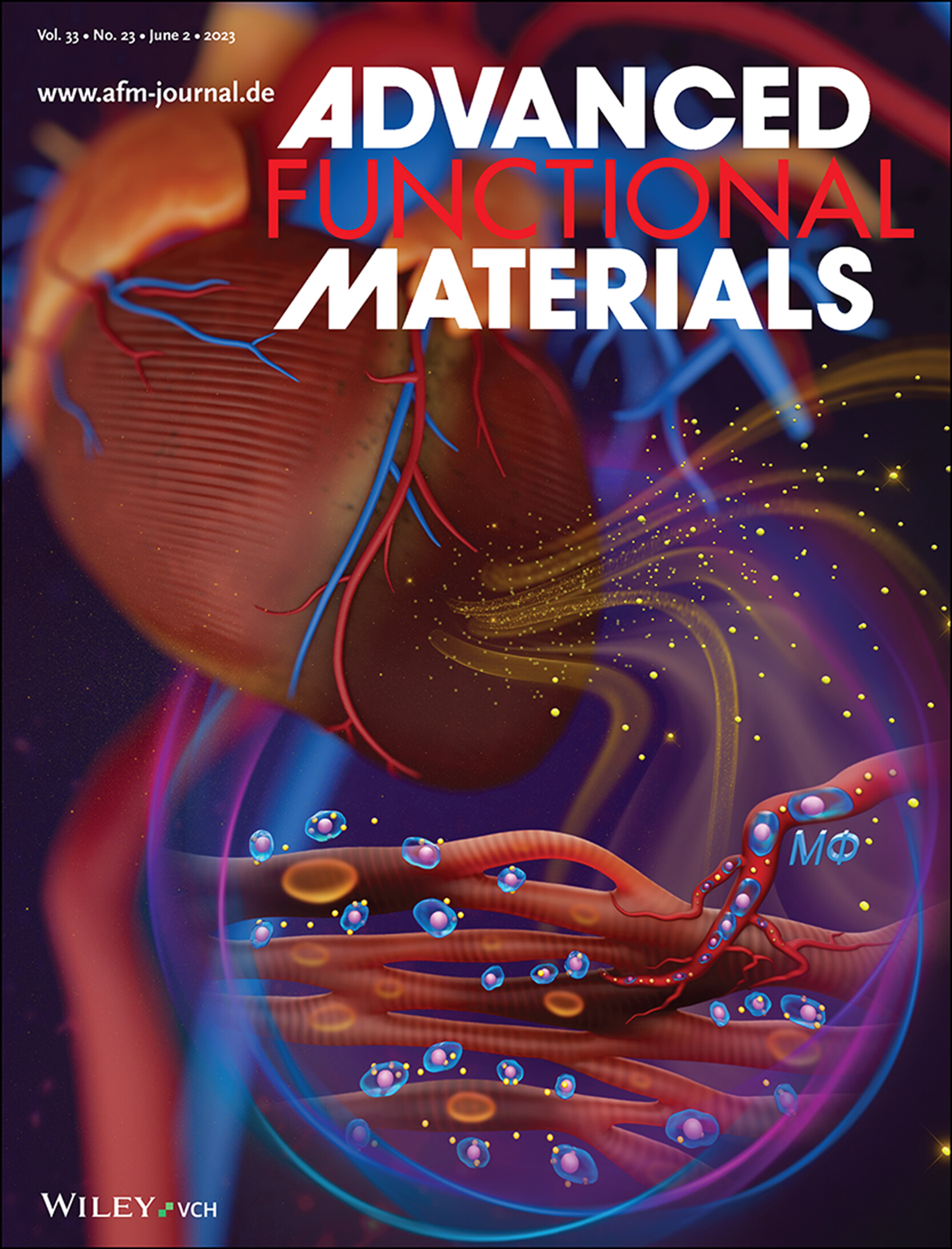 LetPub ジャーナルの表紙絵サービス アートサンプル, ADVANCED FUNCTIONAL MATERIALS Cover 3