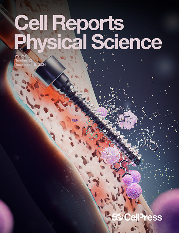 LetPub ジャーナルの表紙絵サービス アートサンプル, Cell Reports Physical Science