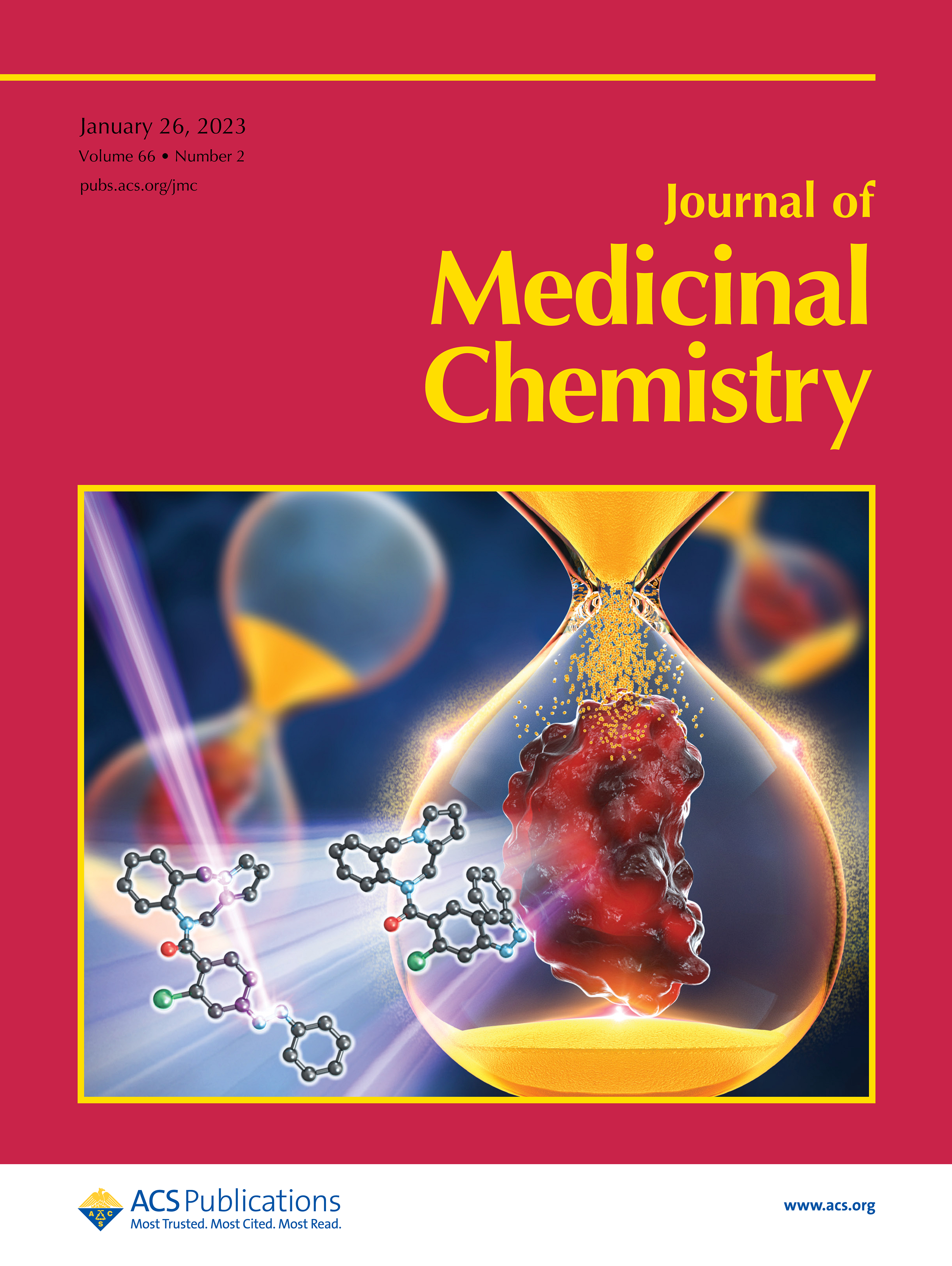 LetPub ジャーナルの表紙絵サービス アートサンプル, JOURNAL OF MEDICINAL CHEMISTRY Cover 1